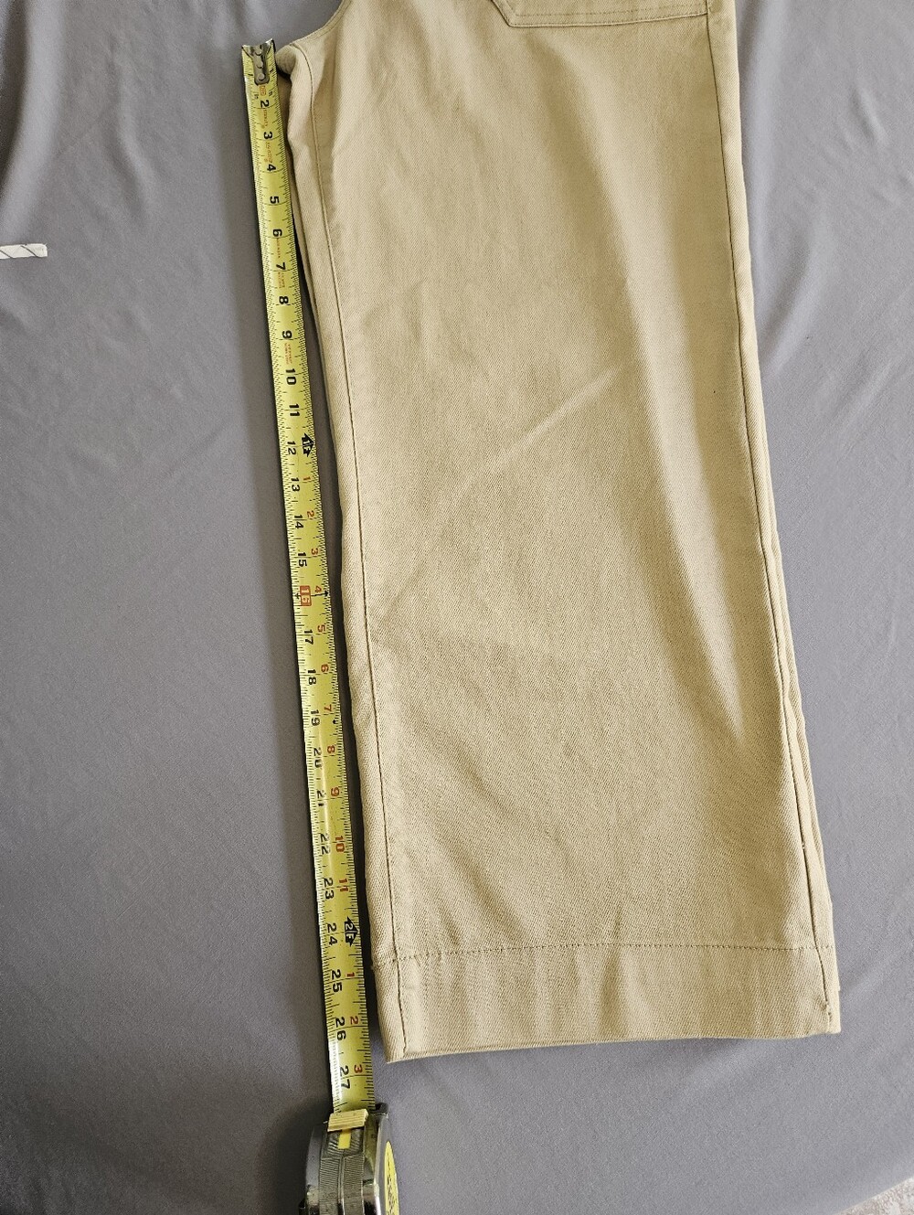 Curve Appeal Size 14 Comfort Waist High Rise Wide Leg Pants Safari Tan NWT - Picture 6 of 7
